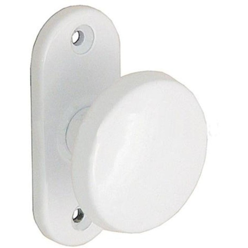 Set 2 x Buton pentru Usi, Alb, Feroneria