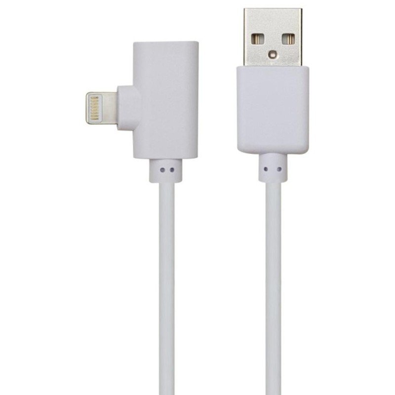 Set 2 x Cablu Adaptor Lightning 2in1 Dual Port 1m Alb Well