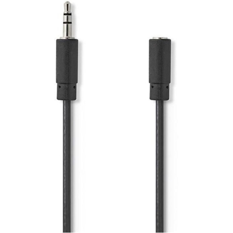 Set 2 x Cablu Audio Stereo Nedis 3.5 mm Tata, 3.5 mm Mama, 3 m, Negru