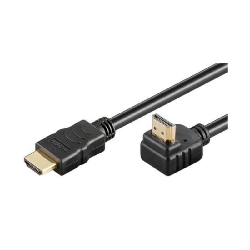 Set 2 x Cablu HDMI 2.0 cu Ethernet 19p Tata, HDMI 19P Tata Aurit 90 Grade OFC, 3 m, Well