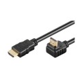 Set 2 x Cablu HDMI 2.0 cu Ethernet 19p Tata, HDMI 19P Tata Aurit 90 Grade OFC, 3 m, Well