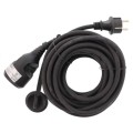 Set 2 x Cablu Prelungitor Electric Negru, IP44, Sectiune Cablu 3 x 1.5mm2, Lungime 10 m, Well