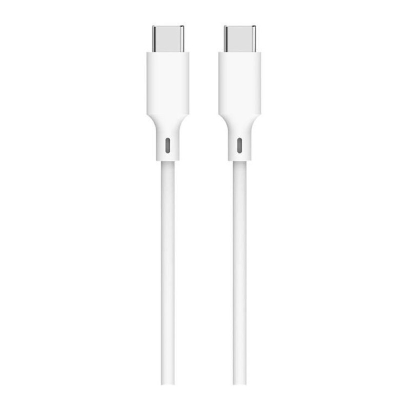 Set 2 x Cablu USB-C, USB-C, PD60W, 1 m, Alb, Well