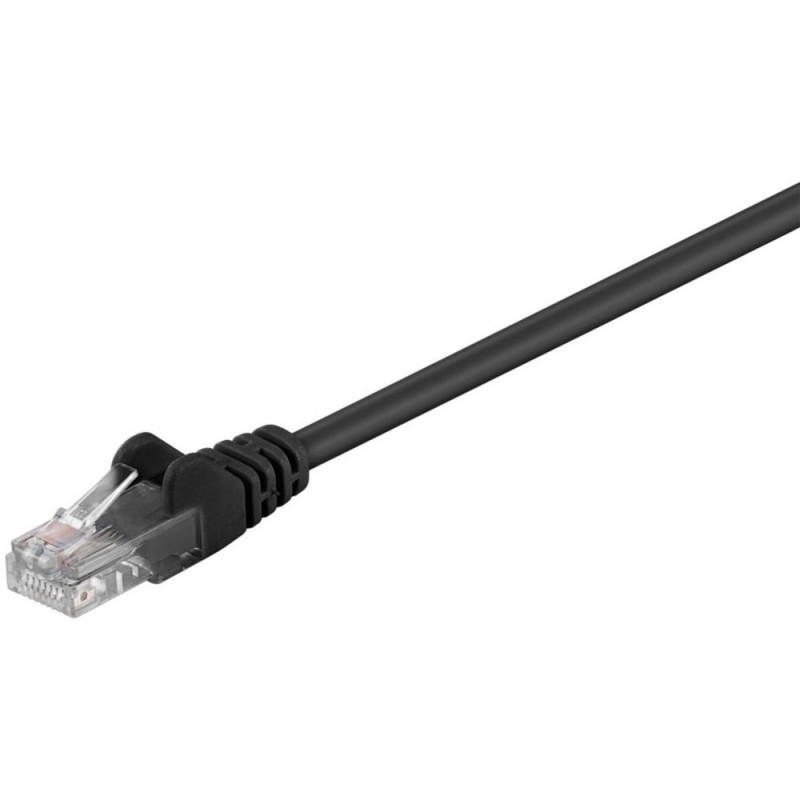 Set 2 x Cablu UTP Cat 5e Goobay, Patch Cord, 25m, Negru