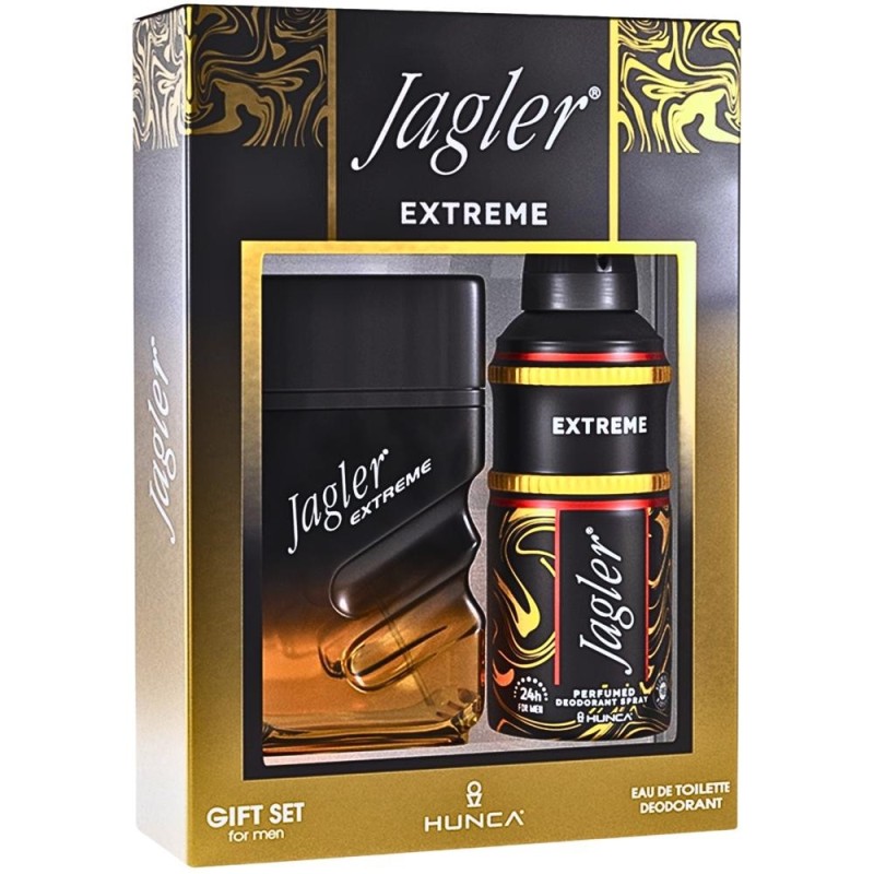 Set 2 x Cadou Barbati Jagler Extreme, Apa de Toaleta 90 ml, Deodorant 150 ml