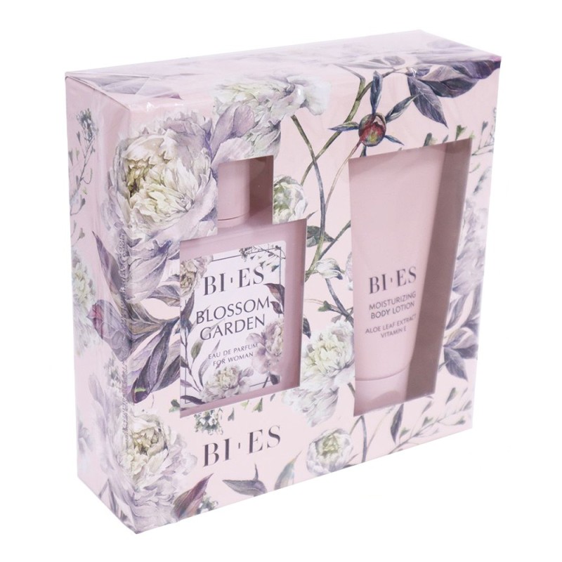 Set 2 x Cadou Bi-es Blossom Garden, Femei, Apa de Parfum 100 ml si Lotiune de Corp 150 ml