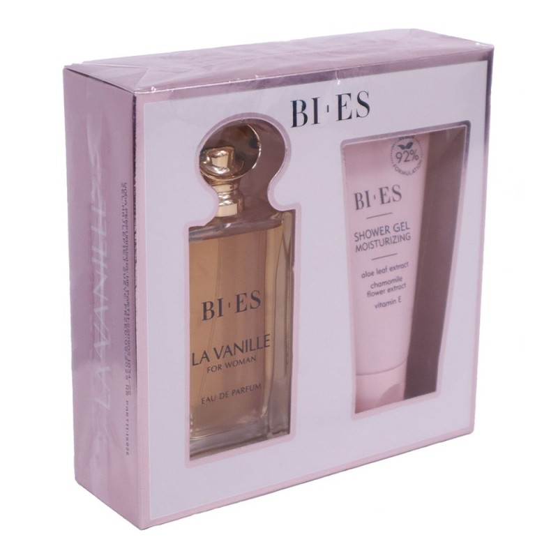 Set 2 x Cadou Bi-es La Vanille, Femei, Apa de Toaleta 90 ml si Gel de Dus 150 ml