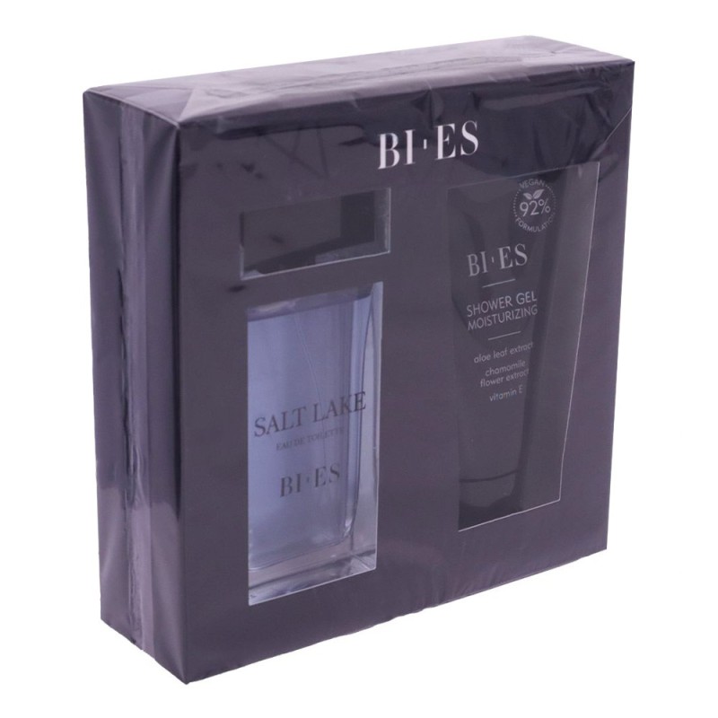 Set 2 x Cadou Bi-es Salt Lake, Barbati, Apa de Toaleta 90 ml si Gel de Dus 150 ml