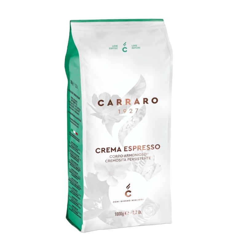 Set 2 x Cafea Boabe Crema Esspresso, Carraro, 1000 g