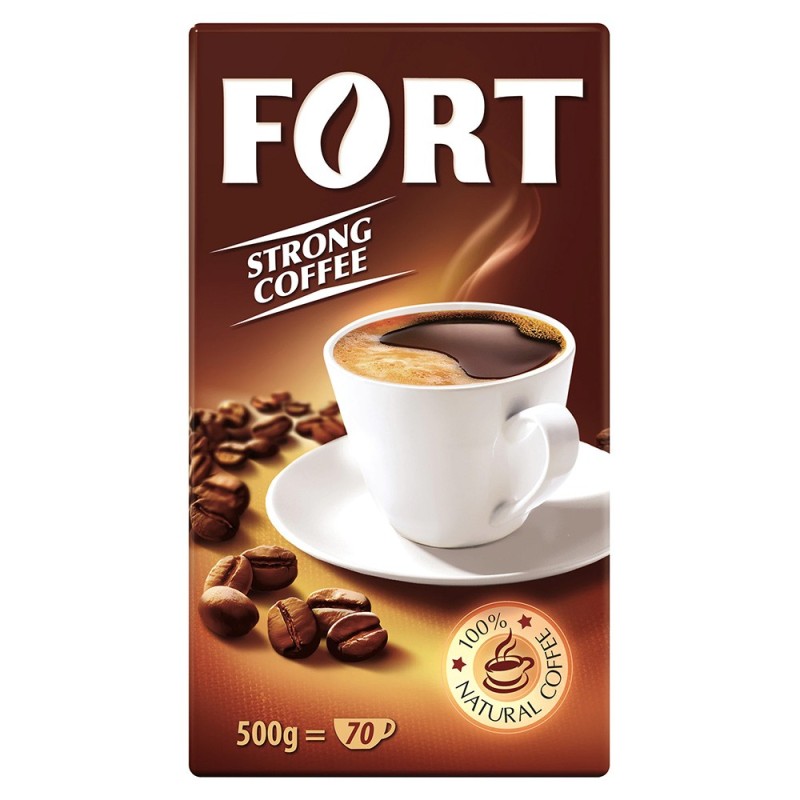 Set 2 x Cafea Macinata Fort Pachet Vidat, 500 g