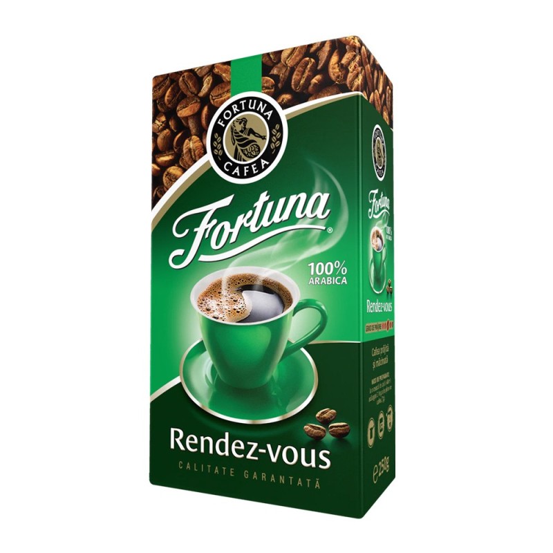 Set 2 x Cafea Macinata Fortuna Rendez-Vous, 250 g