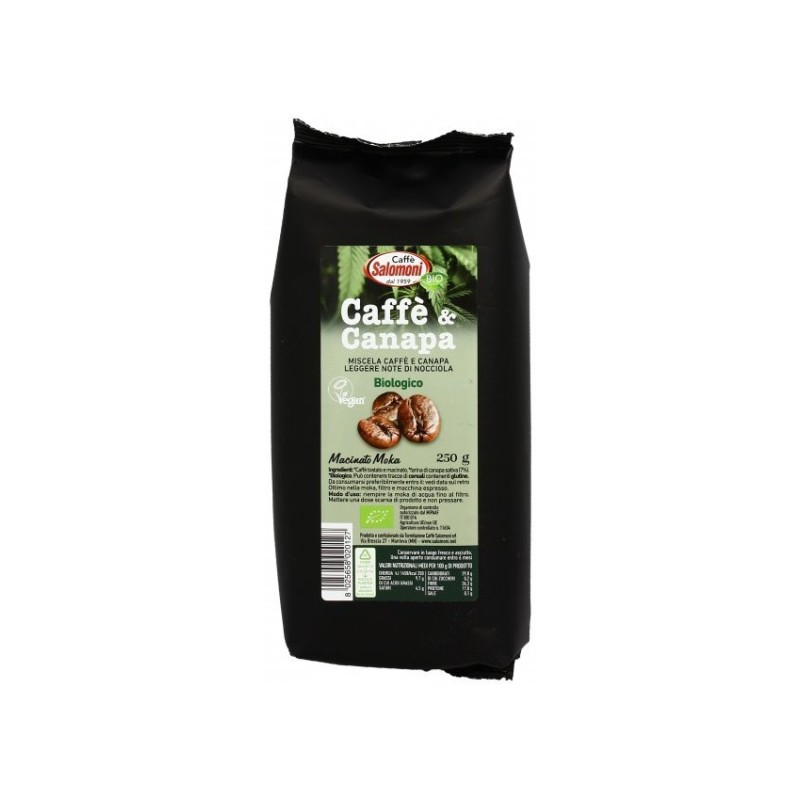Set 2 x Cafea si Canepa BIO, 250 g, Salomoni Cafe