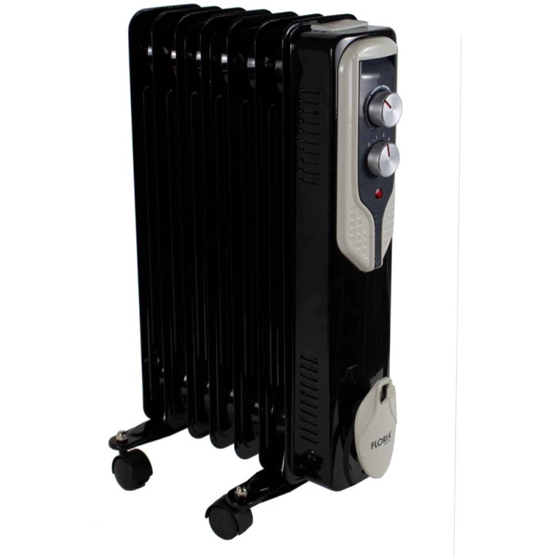 Set 2 x Calorifer Electric, 7 Elementi, Putere 1500 W, Termostat Reglabil