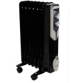 Set 2 x Calorifer Electric, 7 Elementi, Putere 1500 W, Termostat Reglabil
