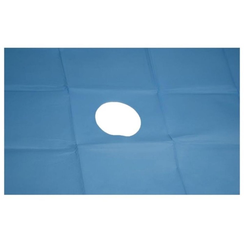 Set 2 x Camp Operator Steril, 75 x 90 cm, Autoadeziv, cu Orificiu, Prima