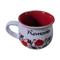 Set 2 x Cana Cafea, Inscriptie Romania, 200 ml