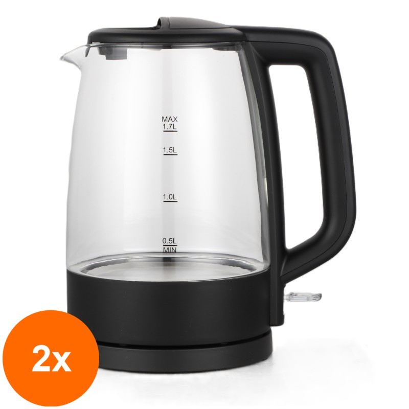 Set 2 x Cana Fierbator, 1.70 l, 2200 W, Victronic