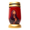 Set 2 x Candela Bolsius din Sticla 3 l cu Maica Domnului, 36 Ore