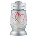 Set 2 x Candela Bolsius din Sticla 3 l Inima, 36 Ore