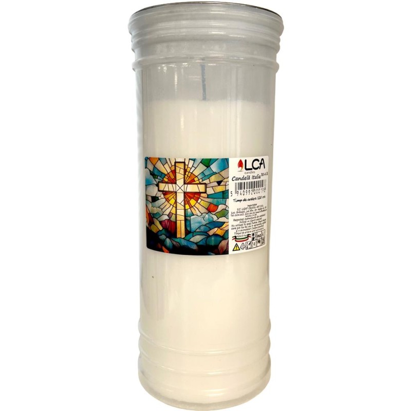 Set 2 x Candela cu Capac Anti-Vant, Culoare Alba