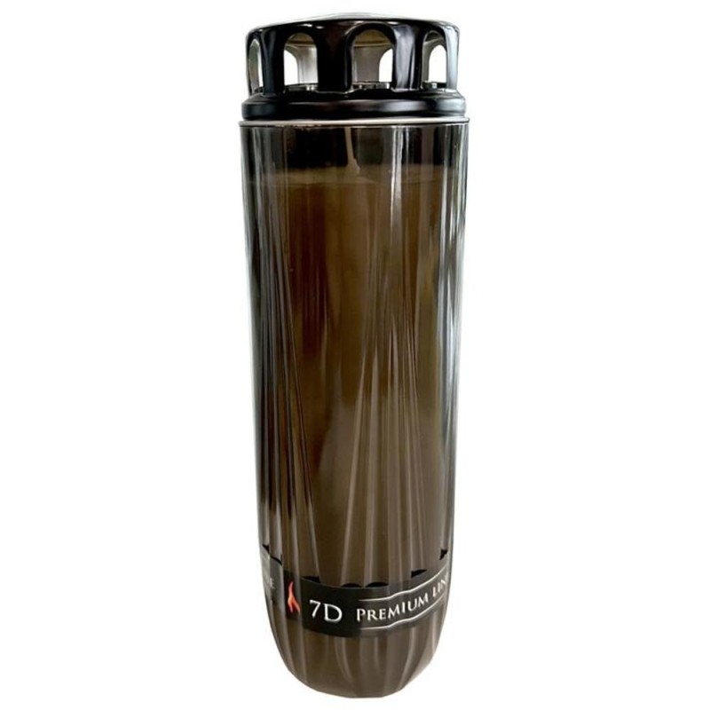 Set 2 x Candela din Plastic cu Capac, Premium, Negru