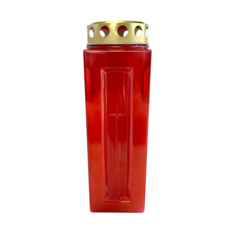 Set 2 x Candela din Plastic Felinar Rosu SV - Max - R