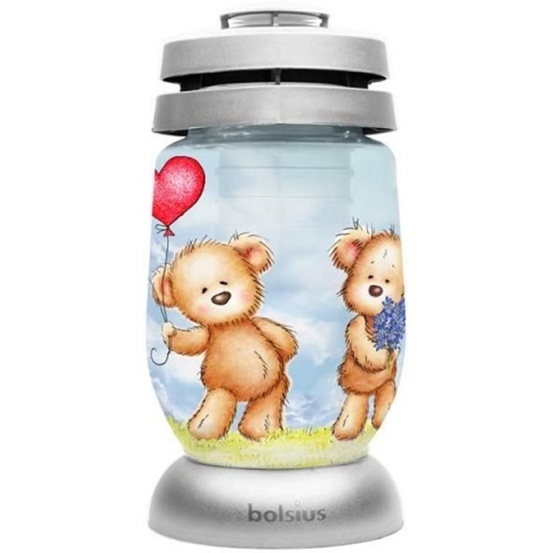 Set 2 x Candela din Sticla 3 l, Model Ursulet, Bolsius