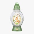 Set 2 x Candela din Sticla cu Motiv Pascal, Iepure, Multicolor