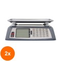 Set 2 x Cantar Electronic pentru Alimente, cu Acumulator, Capacitate Maxima 40 kg