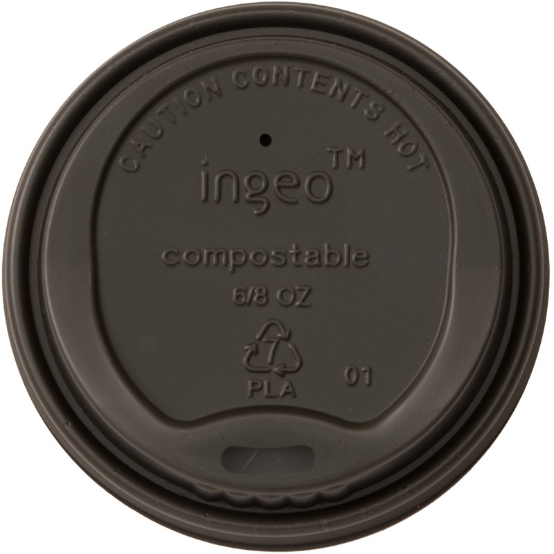 Set 2 x Capace Biodegradabile, Compostabile, Negre, Diametru 80 mm, 100 buc