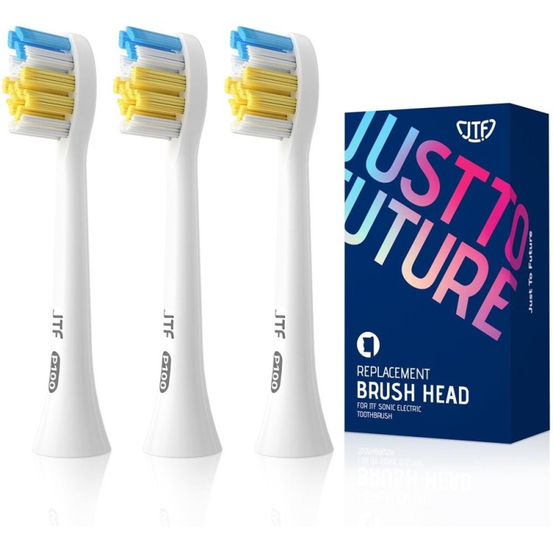 Set 2 x Capete Periuta Dinti JTF Sonic, P100, Alb, 3 Bucati/Cutie