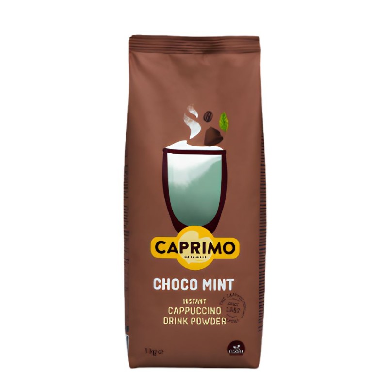 Set 2 x Caprimo Cappuccino Instant cu Aroma Cafe Mint 1 kg – Mix pentru Automate de Cafea si Uz Casnic
