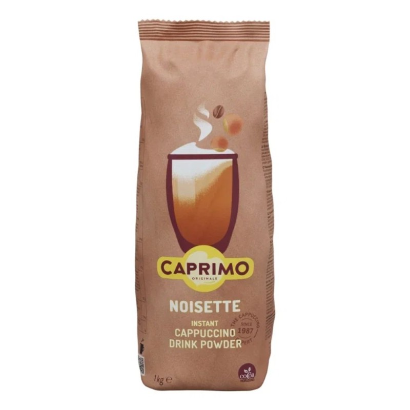 Set 2 x Caprimo Cappuccino Instant cu Aroma Noisette 1 kg – Mix pentru Automate de Cafea si Uz Casnic