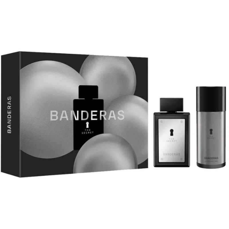 Set 2 x Caseta Cadou Barbati Antonio Banderas, Apa de Toaleta 100 ml, Deodorant Spray 150 ml