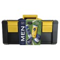Set 2 x Caseta Cadou Barbati, Nivea Men Toolbox Protect & Care, Gel de Ras, Balsam dupa Ras, Crema si Gel de Dus