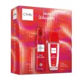 Set 2 x Caseta Cadou C-Thru Love Whisper, Parfum Deodorant Spray pentru Corp 75 ml si Deodorant Spray pentru Corp 150 ml