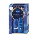 Set 2 x Caseta Cadou Femei Nivea Moment of Care, Lapte de Corp Rich Nourishing, 250 ml si Gel de dus Creme Care, 250 ml