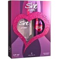 Set 2 x Caseta Cadou Femei She Is Sexy, Apa de Toaleta 50 ml, Deodorant Spray 150 ml