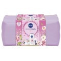 Set 2 x Caseta Cadou Nivea, Lotiune Corp 200 ml, Gel Dus 250 ml, Deodorant Roll-on Invisible for Black&White Clear, 50 ml