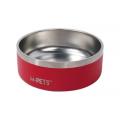 Set 2 x Castron cu Perete Dublu Eskimo, Rosu, 1.25 l, M-Pets