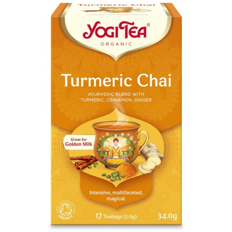 Set 2 x Ceai BIO cu Turmeric, Curcuma, 17 Pliculete, 34 g, Yogi Tea