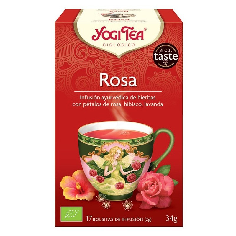 Set 2 x Ceai Bio de Trandafiri, Yogi Tea, 17 Plicuri, 34 g