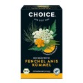 Set 2 x Ceai Bio din Plante Fenicul, Anason si Chimen, 20 Pliculete x 2 g, Choice, 40.0 g