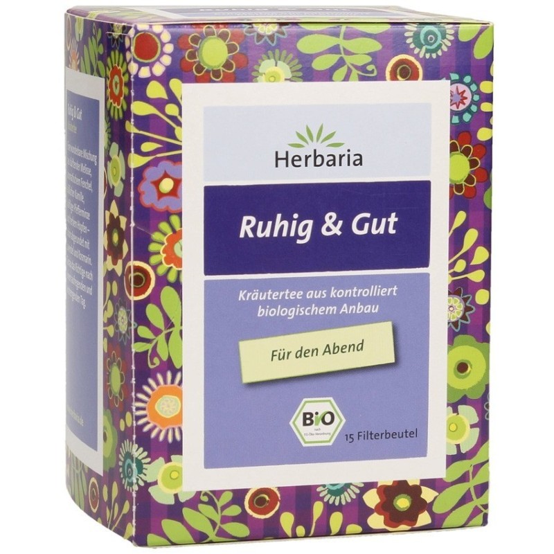 Set 2 x Ceai BIO, Liniste si Pace, 15 x 1.6 g, Herbaria