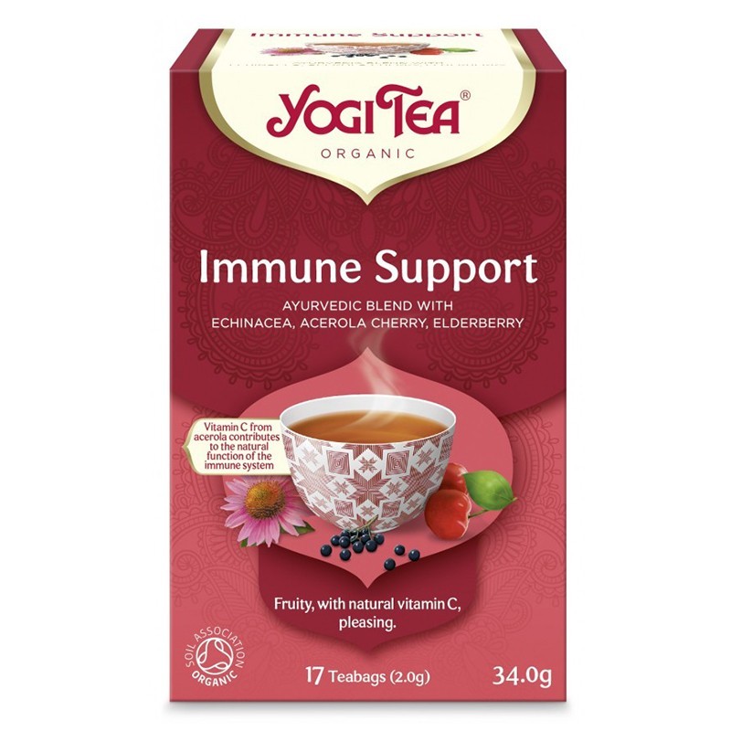 Set 2 x Ceai Bio Sprijin Imunitar, Yogi Tea, 17 Plicuri, 34 g