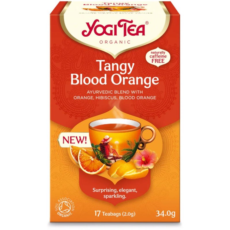 Set 2 x Ceai cu Portocale Rosii, Yogi Tea, Bio, 17 Pliculete, 34 g