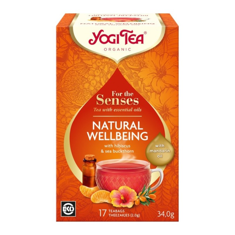 Set 2 x Ceai cu Ulei Esential, Natural Wellbeing, Bio, Yogi Tea, 34 g