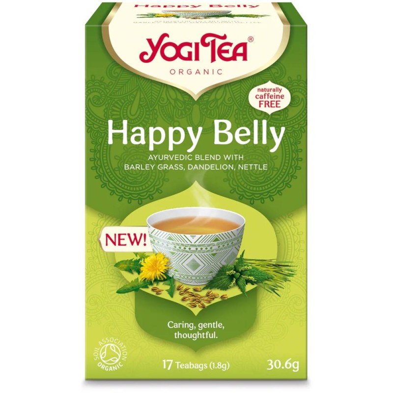 Set 2 x Ceai Happy Belly, Yogi Tea, Bio, 17 Pliculete, 30.6 g