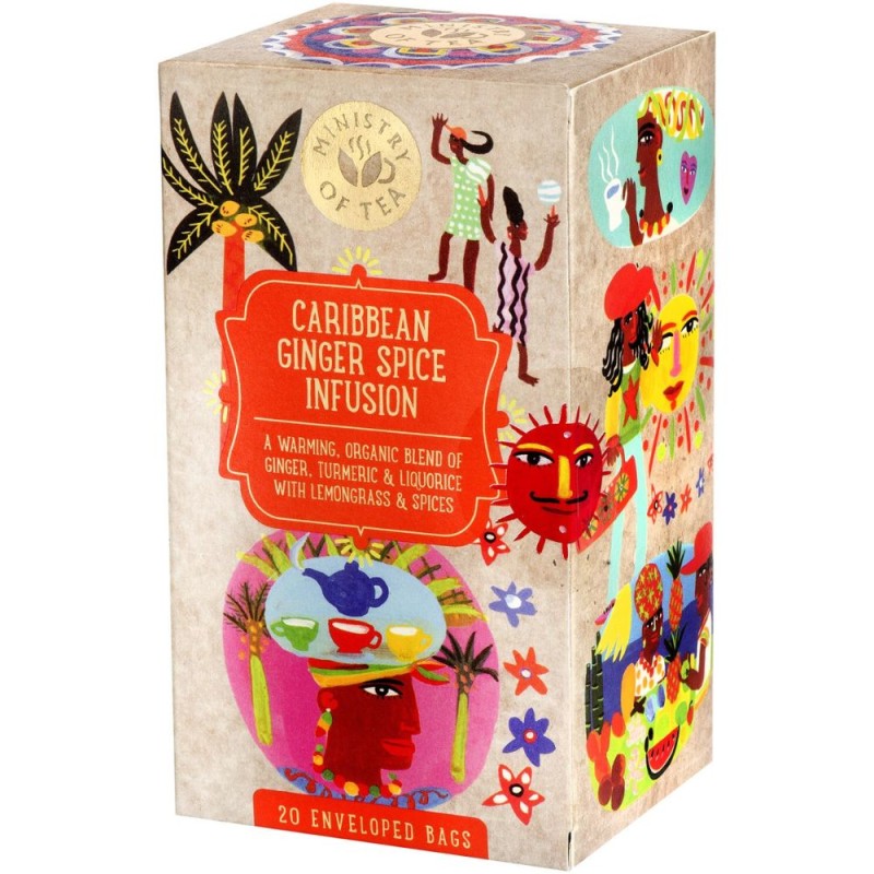 Set 2 x Ceai Organic Infuzie Condimente Organice de Ghimbir din Caraibe, Ministry Of Tea