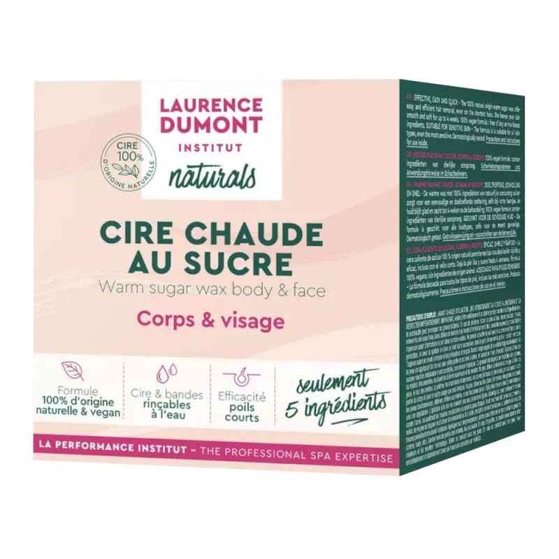 Set 2 x Ceara Depilatoare Calda cu Zahar, 250 ml cu 10 Benzi Reutilizabile, Laurence Dumont Institut